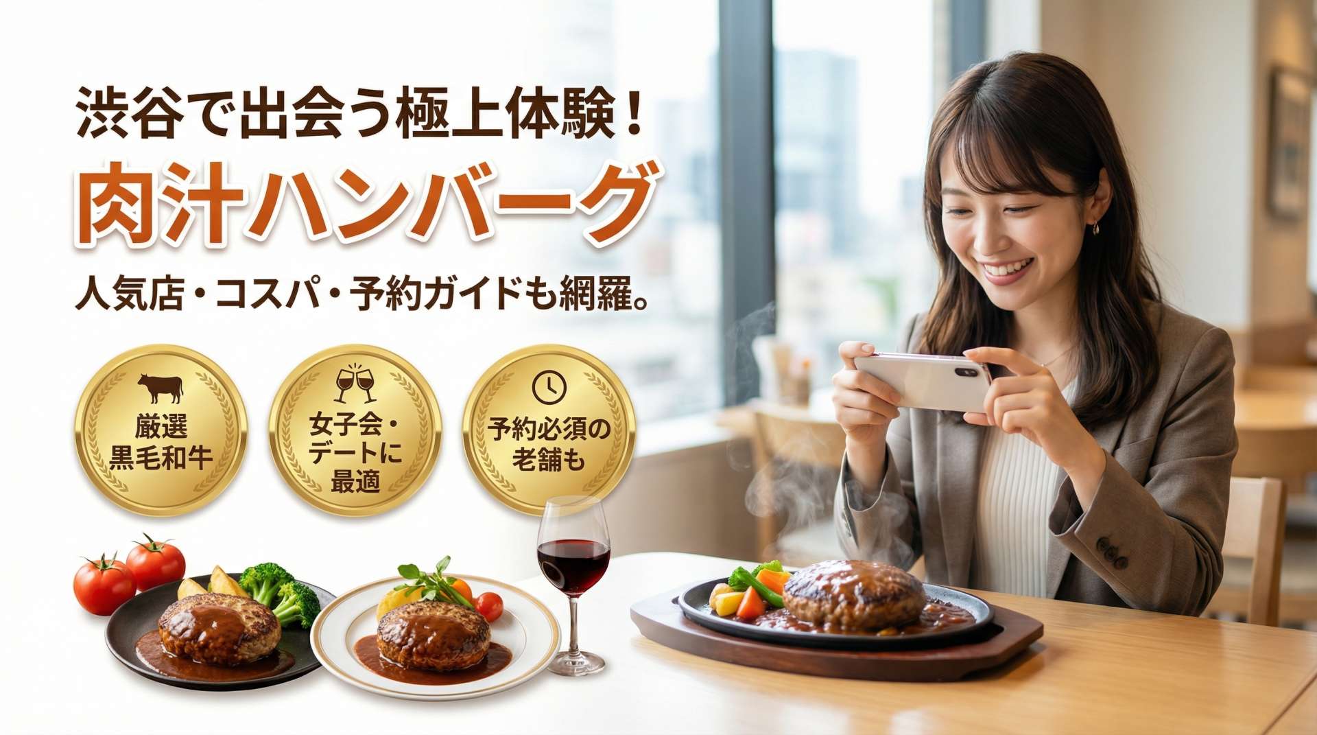 ハンバーグ好き必見！渋谷ハンバーグステーキのおすすめ店・予約ガイド